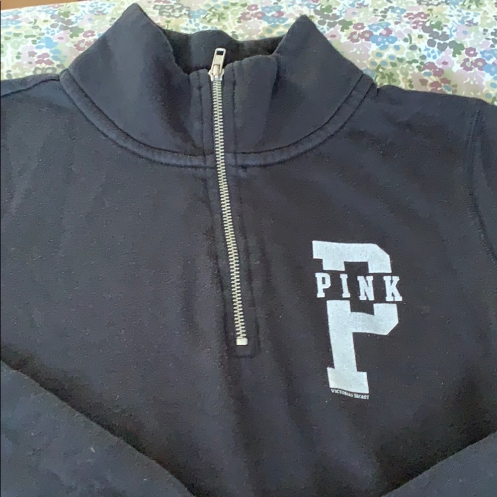 Pink Half Zip Sweater - Picture 2 of 5